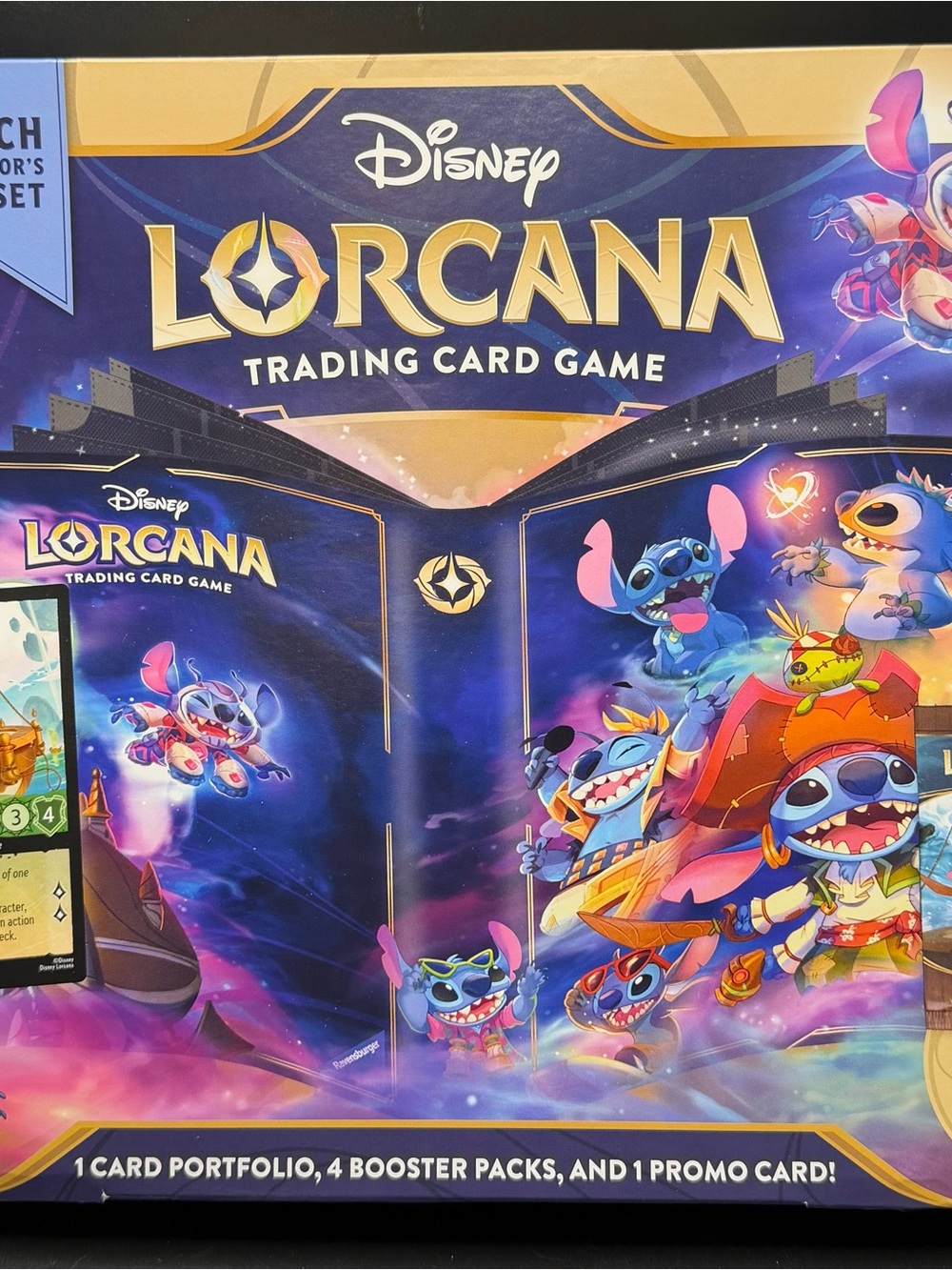 Disney Lorcana Starter Box with Blue and Purple Artwork